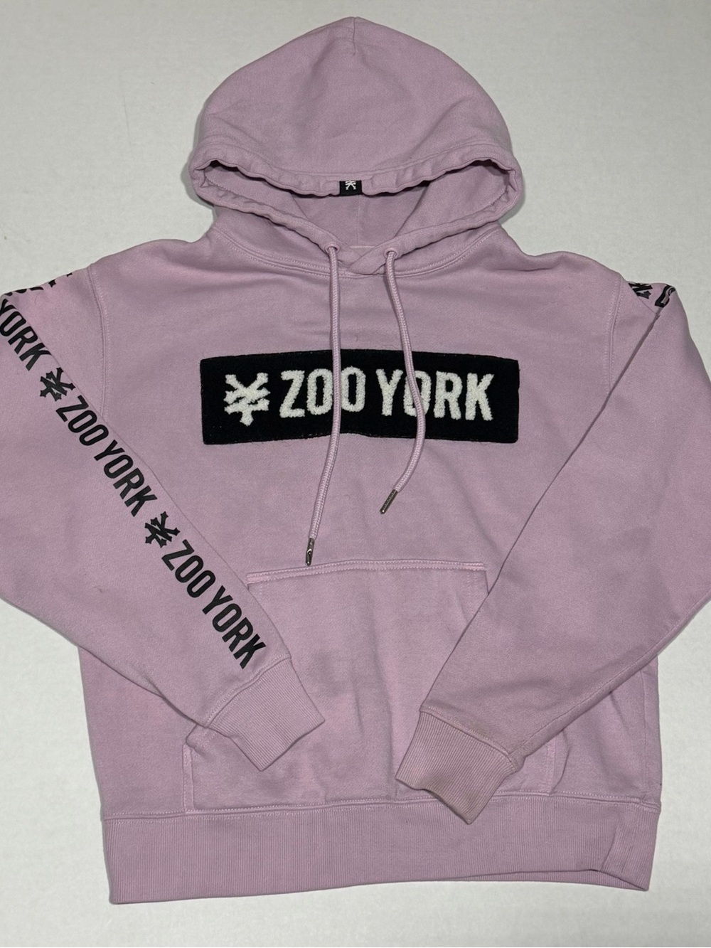 Zoo York Lilac Pullover Hoodie with Black Logo Patch